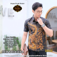 BATIK PRIA LENGAN PENDEK REGULAR KEMEJA BATIK LENGAN PENDEK NAGASENA