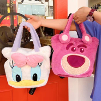Disney 2023 New Cartoon Donald Duck Shoulder Bag Cute Ladies Plush Bag Large Capacity Daisy Ladies Fashion Messenger Bag