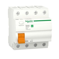Schneider DOMR01463 RCCB Domae 4P 63A AC type 30mA