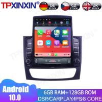 For Benz E C-Class W211 Android 10 6+128G Car Multimedia Radio Player IPS Touch Screen Stereo GPS Navigation System Carplay DSP