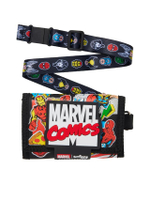 กระเป๋าสตางค์เด็กโตยูนิเซ็กส์ Landyard ลาย Marvel Character สีดำ