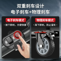 易拉搬運電動推車拉貨平板車搬運車四輪小型助力電動車手推車拖車