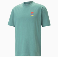 【滿額現折300】PUMA 短T 流行系列 DOWNTOWN 藍綠 圖樣 短袖 T恤 男 53918184