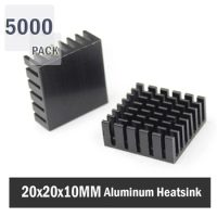 5000Pcs Gdstime 20x20x10mm 20mm 10mm Aluminum Heatsink for Computer Xbox360 PS VGA Graphics Card DDR RAM Video Memory Heat sinks
