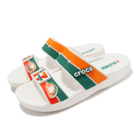 【Crocs】拖鞋 7-Eleven x Classic Strap Sandal 男女鞋 白綠橘 711 聯名款(208271100)