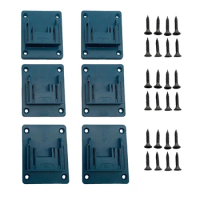 Set of 6 Holders for Makita Batteries: Drill Bits, Wall Mount for Makita