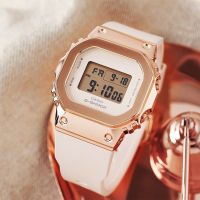 CASIO 卡西歐 G-SHOCK 經典5600系列金屬色手錶 送禮首選-玫瑰金 GM-S5600PG-4