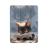 Cat Table With Pencil Holder Funda for New iPad 10.9 iPad Air 10th 9th 5th/4th Gen 10.9 9.7 Air1 2 5 6th 2017 2018 10.2 Funda