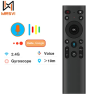 2.4G Wireless Voice Remote Control Gyroscope Controller with USB Receiver Q5 Air Mouse Remote for Projector Smart TV Android Box