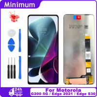 6.8" Original For Motorola Moto G200 5G LCD Display Touch Screen Digitizer Assembly For Motorola Edge 2021 / Edge S30