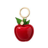 พวงกุญแจรุ่น Charmed Big Apple Bag Charm สี Dark Scarlet