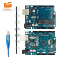 UNO R3 Development Board ATmega328P CH340 CH340G Original For Arduino UNO R3 With Straight Pin Header with Cable