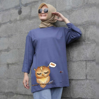 OVERSIZED T-SHIRT LONG SLEEVE 7/8 MUSLIMAH SHIRT