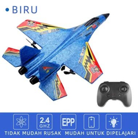 BABYCOLOR Mainan Pesawat Remote Control Terbang Lampu LED Pesawat RC Terbang RC Plane Terbang SU35 S