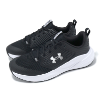 Under Armour 訓練鞋 Charged Commit TR 4 男鞋 黑 白 緩衝 支撐 穩定 多功能 運動鞋 UA 3026017004
