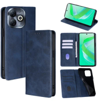 Business Flip Case For Infinix Smart 8 Magnetic Leather Case for Infinix Smart 8 7 HD Protection Phone Case Card Slots Holster
