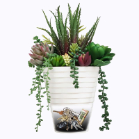 Memeyou Hide A Key Outdoor Flower Pot Diversion Safe Secret Hidden Safe Compartment Large Cute Water