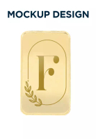 CEBUANA LHUILLIER JEWELRY Cebuana Lhuillier 18K Gold Bar - Customized Letters/Initials (F)