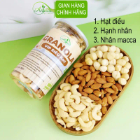 Granola siêu hạt cao cấp sấy nguyên vị (không trái cây) Macca, hạnh nhân, óc chó, hạt điều...mắc ca.