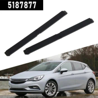 2x Car Cover Roof Carrier Front Rear For Opel Astra H For Vauxhall 5187877 5187878 Plastic Black Exterior Parts Roof Racks Box