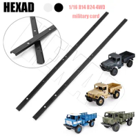2pcs Metal Beam WPL Chassis Beam Is Suitable for WPL B14 B24 B16 B36 C14 C24 Remote Control Military Card Upgrade