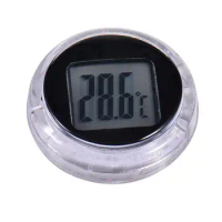 Mini Waterproof Motorcycle Thermometer Digital Temperature Gauge 3M Adhesive Pocket Thermometers For Bikes Dashboards Bathroom