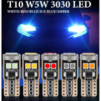 ไฟ LED สวนขนาด T10, 1 ชิ้น, W5W, ไฟ CANBUS, หลอดไฟ LED 6SMD 3030, เหมาะสำหรับไฟเครื่องมือ, ไฟโดมแผ่น