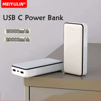 Large Capacity 20000mAh Power Bank Fast Charging USB C Portable Powerbank 10000mAh External Spare Battery For iPhone Xiaomi