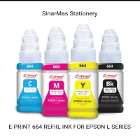 Refiil E Print 664 For Epson 4 Warna Original / Tinta Epson Eprint 664