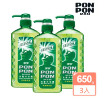 【澎澎MAN】速爽2in1 洗髮沐浴露-控油酷涼型-650gx3(團購優惠組)