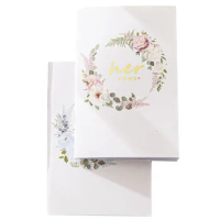 2 Pcs Book Cases Wedding Vows Books for Day Bride His and Hers Gifts Hand Card Lovers