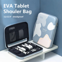 EVA Tablet Shoulder Bag for iPad Pro 11 M2 2022 Air 5 M1 iPad 10th Shockproof Hard Shell Protective Cover Case for iPad Pro 12.9