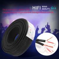 1m 3.5 Headphone Holes Cable APK420 HIFI Dual Channel Audio Cable RCA Y-shaped Audio Speaker Signal Connection Cable