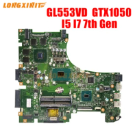 GL553V Notebook Mainboard CPU I5 I7 7th Gen GTX1050-V2G/V4G GPU For ASUS GL553VE GL553VD GL553VW GL553V ZX53V Laptop Motherboard