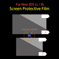 100pcs/lot Upper &amp; Bottom LCD Screen Protector Film Guard for Nintendo New 3DS XL / 3DS LL (2015 version)