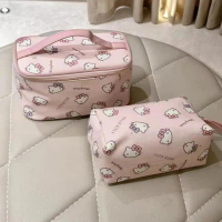 Hồng Hello Kitty mỹ phẩm phẩm công sut lớn lưu nữ di động Túi áo Hello Kitty lưu ngữ