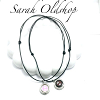 Kalung Tali Korea Super Hero Miles and Gwens Anti Air 1 mm dengan Liontin Bulat Pandora - Wanita, Ha