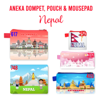 Nepal Dompet Landmark Souvenir Suvenir Oleh Oleh Mini Wallet Negara Dompet Panjang Pouch Mouse Pad