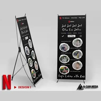 Cetak X Banner Sidang Banner Wisuda Tema Netflix, X Banner Wisuda Tema Threads, X Banner Wisuda Tema