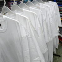 Kosong/Plain White T-Shirt Oversize (3XL-10XL) T-Shirt Dewasa Unisex Kain 100% Cotton Lengan