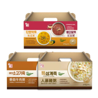 【韓味不二】韓國粥禮盒x1盒 口味任選(雞粥/香菇牛肉粥/鮑魚粥/火辣炒碼粥/紅豆南瓜粥)