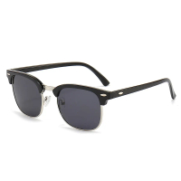 Classic Sunglasses, Retro Style, Rice Nail, Stylish Fashion Color Film Reflective Sunglasses, Frog S