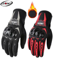 SUOMY Winter Waterproof Motorcycle Gloves Men Women Spring Autumn Motocross Biker Gloves Touch Screen Moto Cycling Gloves