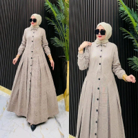 Alifa Dress Premium Muslim Gamis Wanita Flannel Lebaran Remaja Panjang Pesta Maxi Kondangan Sayri Dr