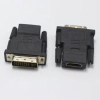 EClyxun 1pcs DVI 24+5 Male To HDMI Female Plug jack Bidirectional Transmission Adapter Connector For Video Card