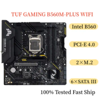 For Asus TUF GAMING B560M-PLUS WIFI Motherboard 128GB LGA 1200 DDR4 Micro ATX Mainboard 100% Tested Fast Ship