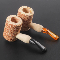 Eco-friendly Medium Size Corn Pipe Curved Smoking Pipe Smoke Pipe Hospitality Disposable Corn Pipe