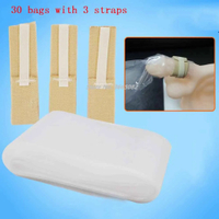 33pcs in 1 set Male diaper Incontinence urinary device Collecting urine bag guide Urine bag 50 bags  30 bags  3 straps