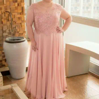 Plus Size 2024 Mother Of The Bride Dresses Blush Pink vestido madrinha longo farsali Wedding Guest vestido de madrinha