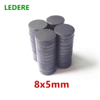 10-500pc/lot Disk Ferrite Magnet 8x5 mm magnet fridge ferrite magnet ring ferrite magnet for speakers magnet black 8 * 5 mm mini